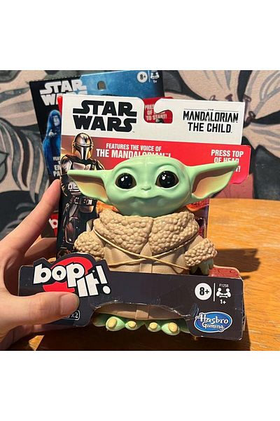 Hasbro IN BOX YODA BABY 14CM Star Wars Bop It The Child Mandalorian Voice Grogu Baby Yoda Darth Vader Toy G