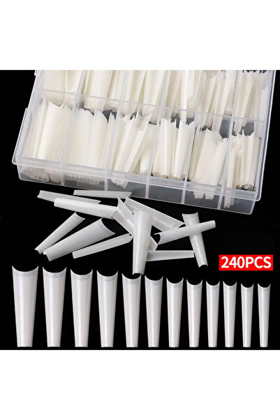 Choice 240 أطراف أظافر طبيعية، أظافر صناعية شفافة، أظافر صناعية، أداة أظافر ع...