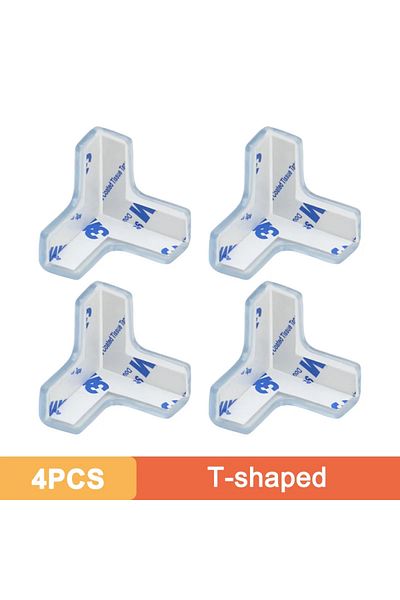 Choice T-4pcs 4/12PCS Transparent Anti Collision Angle PVC Pad Child Safety Corner Guard Baby Collision Pro