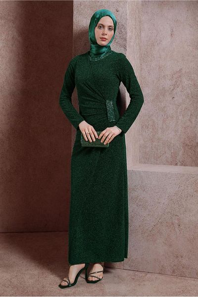 Alvina Ασημί βραδινό φόρεμα 50414
