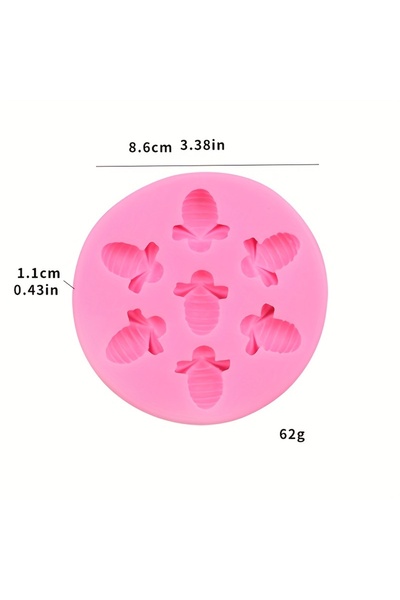 Choice نحلة صغيرة قطعة واحدة، أداة خبز، قالب كيك من السيليكون على شكل قرص الع...