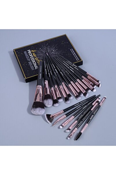 Choice مجموعة فرش مكياج من مانج، 20 قطعة، مع علبة، بودرة تجميل احترافية، ظلال عيون، كريم أساس، أحمر خدود