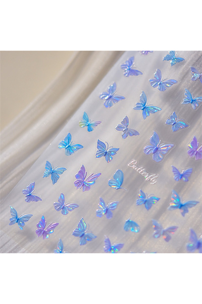 NAILFYOU 1 قطعة to3662 1 قطعة 5D ملصقات أظافر يابانية كاواي فراشة فاخرة لامعة...