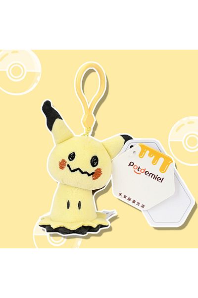 Choice 8cm Mimikyu Pok mon Pikachu Gengar Charmander Togepi Anime Plush Toy Cartoon & Cute Doll keyring Chi