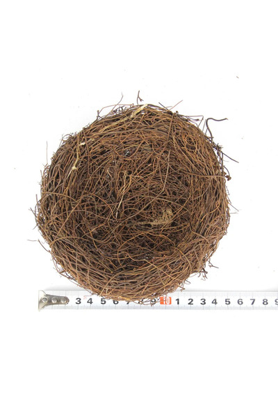 Choice1 12CM Round Rattan Bird Nest Easter Handmade DIY Craft Vine Simulation Bird Nest Egg Decor Props Home