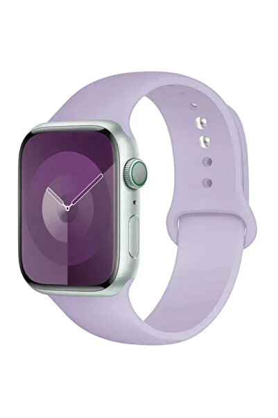 Choice S10-42MM 38 40 41 S 95 حزام سيليكون أصلي أرجواني فاتح لساعة Apple Watc...
