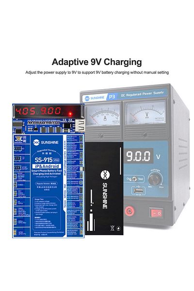Choice Sunshine Ss-915 V9.0 Ip Android Battery Activation Charging Board For 6g-15promax Hw Activated Fa...