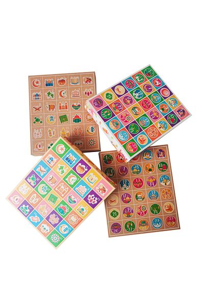 Choice 25X21x4cm 4pcs mix 4pcs Eid Mubarak Advent Calendar Candy Boxes Ramadan Kareem Kraft Paper Countdown