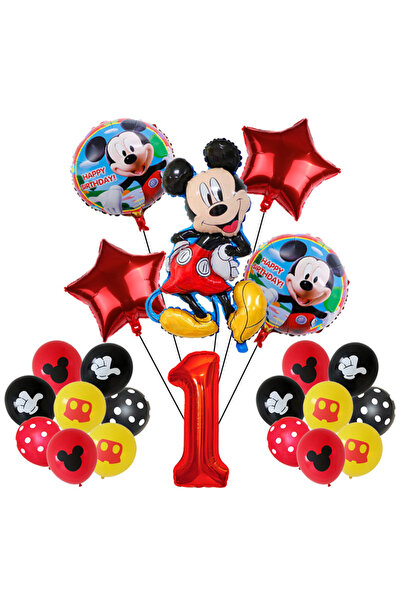 Choice مجموعة بالونات عيد ميلاد ميكي ماوس وأصدقائه من ديزني، 14 قطعة، رقم 1