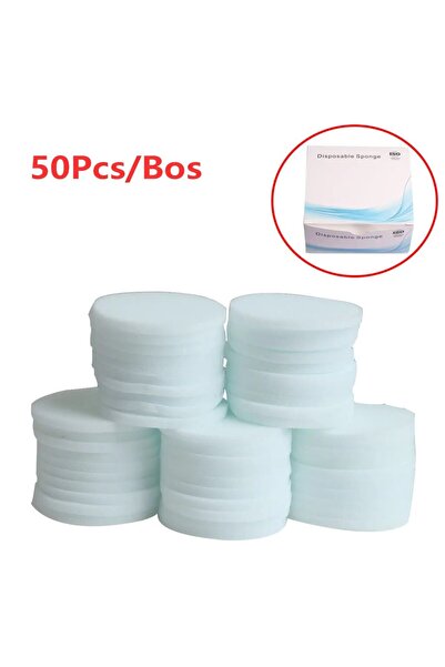 Choice 50 قطعة/صندوق من وسادات إسفنجية ناعمة لتنظيف الأسنان، حامل إسفنجي بديل...