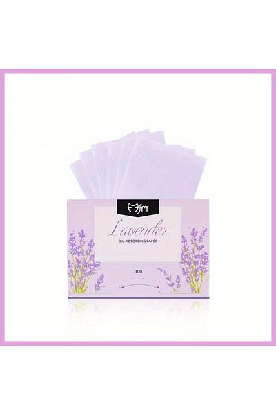 Choice Purple 100 Pieces of Oil-absorbing Paper Cleansing and Refreshing Oil-absorbing and Sweat-absorbing