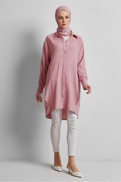 Alvina Shirt Collar Tunic 45325