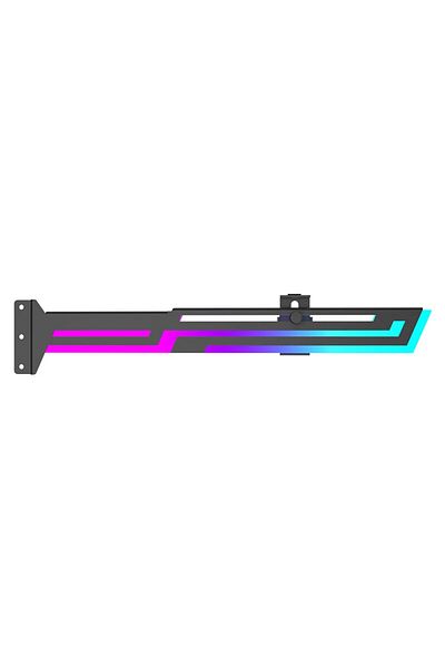 UPSIREN Black UPSIRNE ARGB 5V 3PIN graphics card bracket adjustable height ARGB AURA SYNC computer graphics