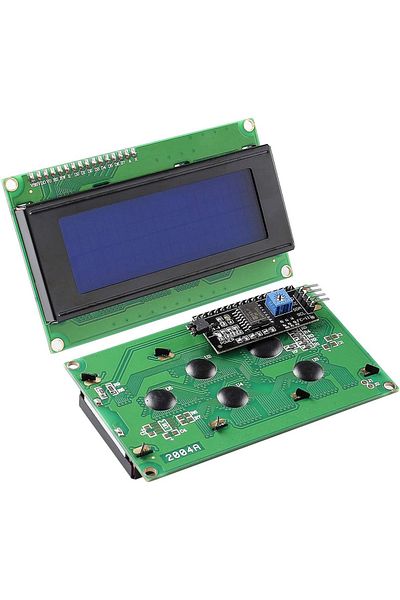 AOKIN Green 20x4 2004 LCD Display Module with IIC/I2C Serial Interface Adapter IIC I2C TWI Serial 2004 20x