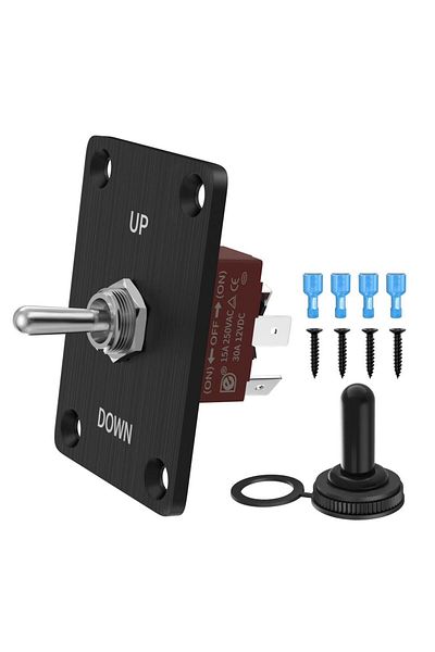Choice (ON)-Off-(ON) DaierTek Rocker Toggle Switches Momentary Polarity Reverse Switch 6 Pin 3 Position (ON