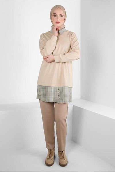 Alvina SHIRT COLLAR TUNIC 44313