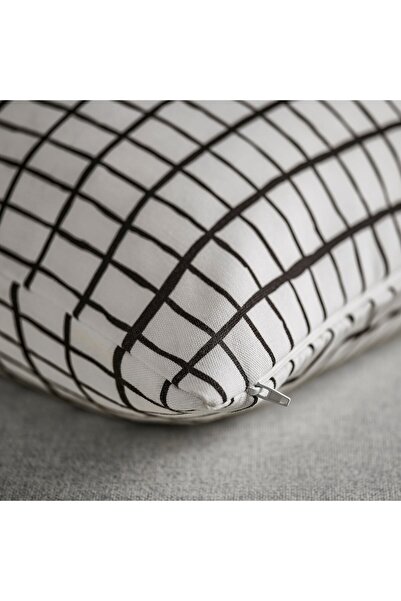 IKEA Mästerrot Cushion Cover, White/black, 50x50 Cm