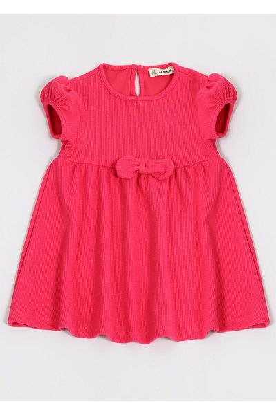 LUESS Girl's Bow Detailed Dress (2-3 Years 7-8 Years)