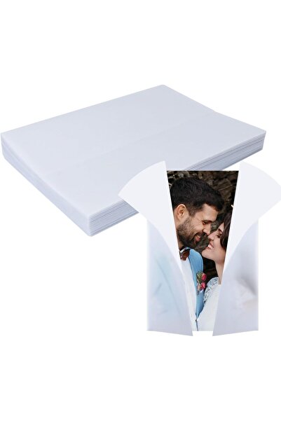 Arabest 50 Pack Pre-Folded Vellum Jackets for 5x7 Invitations -Vellum Envelop...