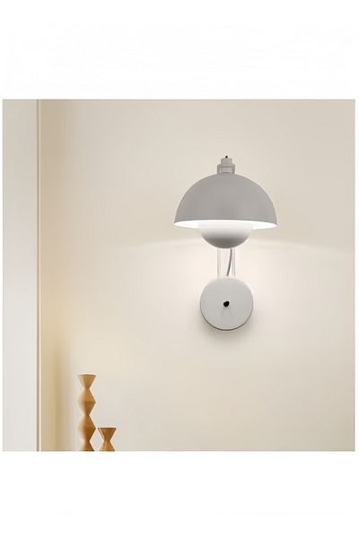 COOYA LED decorative wall lamp, mushroom head shape,12W,E27 lamp base,suitable for bedroom,corridor,white