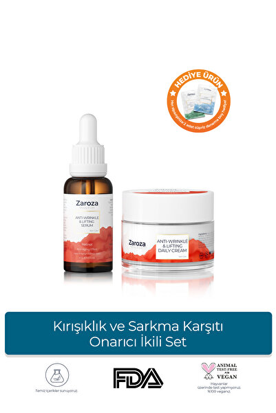 ZAROZA Kırışıklık ve Sarkma Karşıtı Onarıcı İkili Set