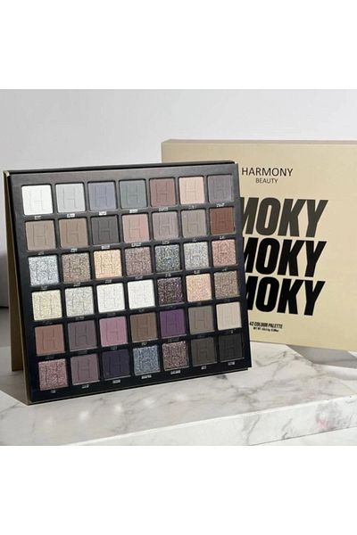 Harmony Beauty Smoky Eyeshadow Palette 42 Colors by Harmony Beauty
