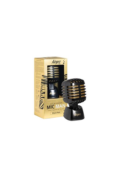 AİRPRO Luxury (Black Noir) Mic Man Car Perfume/Air Fresheners For Dashboard | Up to 60 Days