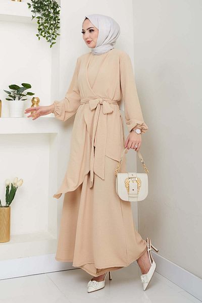 benguen Stone Color Hijab Double Set 4743