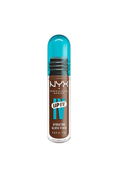NYX Professional Makeup Lip IV Hydrating Gloss Stain, Lip Gloss, Up to 12HR Hydration,Splash Spice