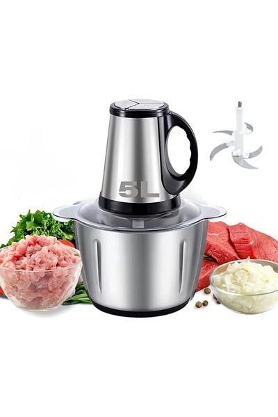 COOYA Electric Meat Grinder, 850W 3 Variable Speed Stainless Steel Bowl Multifunctional 5L