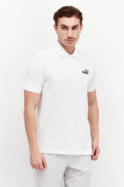 Puma Men Sportwear Fit Short Sleeve Training Polo Shirt, White