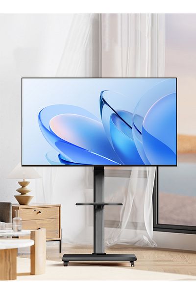 Old_Feller Universal Mobile TV Stand for 26-70" Screens (40kg max), height-adjustable, VESA 200-600mm, Black