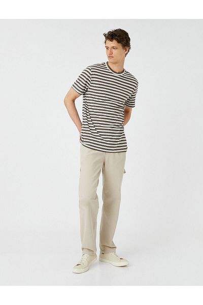 Koton Cargohose mit Taschendetail und Spitzenbund aus Baumwolle