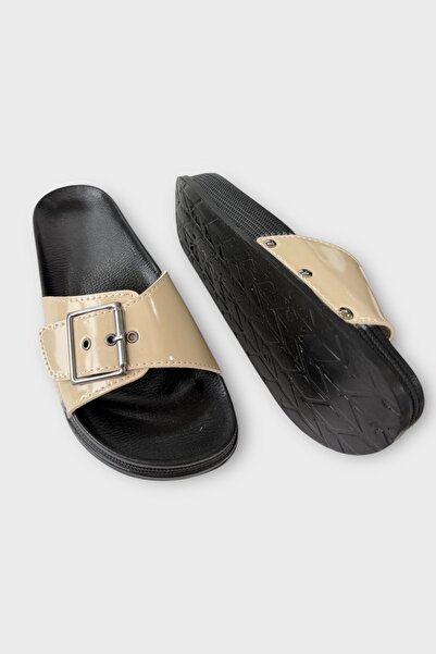 Liger Жіночі щоденні тапочки з ремінцем, стильні ортопедичні літні тапочки для дому, пляжу, відпустки, роботи, бежеві