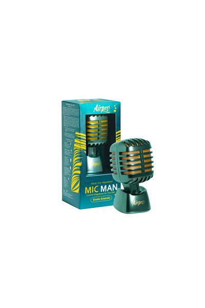 AİRPRO Luxury (EXOTIC EMERALD) Mic Man Car Perfume/Air Fresheners For Dashboard | Up to 60 Days