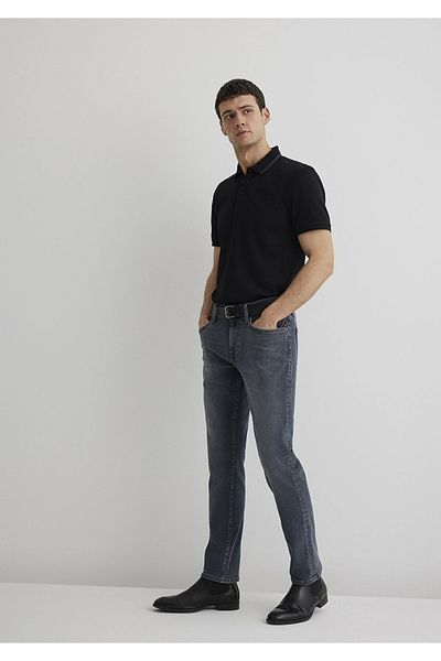 Mavi 0035189345   Marcus Blue Black Hazy Vintage Gray Jean Trousers