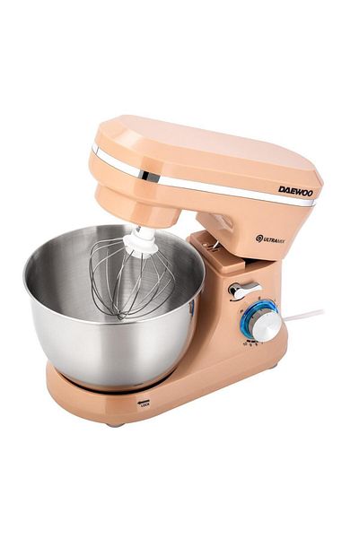Daewoo Mixer cu bol Daewoo DHM150R, 1600 W, 10 viteze + puls, 4.5L, bol inox (Crem)