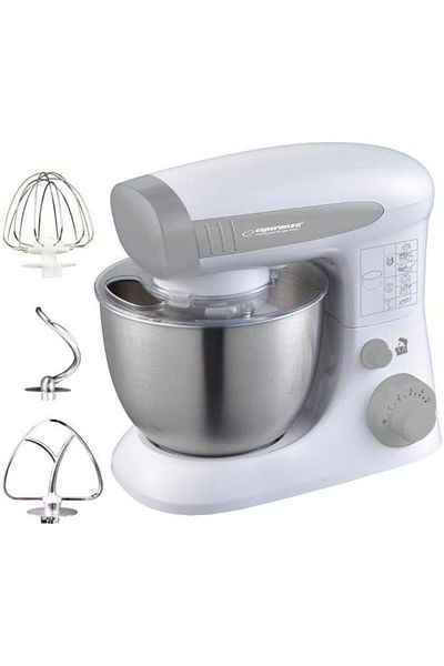 ESPERANZA Esperanza EKM024 Bowl Mixer, 800W, 6 speeds, 4L Bowl (Silver)