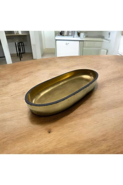 CONAHOME Dekor  Dekoratif Tepsi – Şık & Modern , Mum Kasesi, Orta Sehpa Obje Çok Amaclı Kase