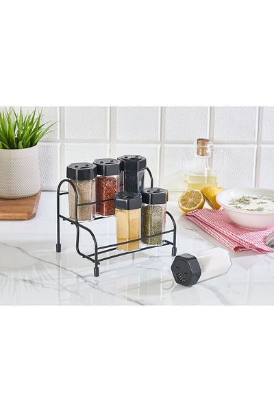 EveFix Set of Six Spice Racks with Stand