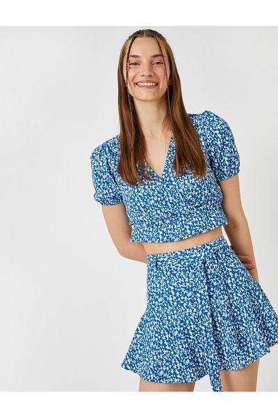 Koton Tricou cu mânecă scurtă cu flori