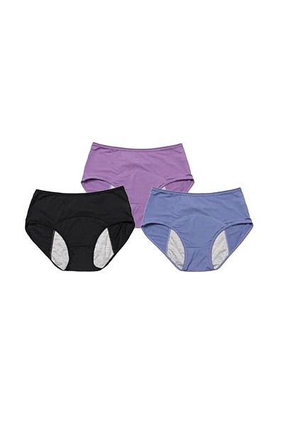 Generique G n rique menstrual underwear set, textile, multicolor, size L, 3 pieces