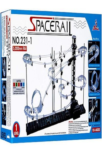None Spacerail 147pcs+2 steel ball building Blocks Roller Coaster Runway Maze Ball Track Building Set