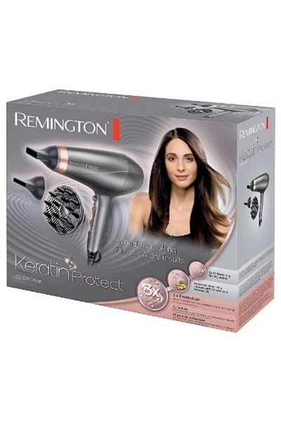 Remington Remington AC8820 Keratin Protect Hair Dryer, 2200 W, 3 temperature settings, 2 speeds (Gray)