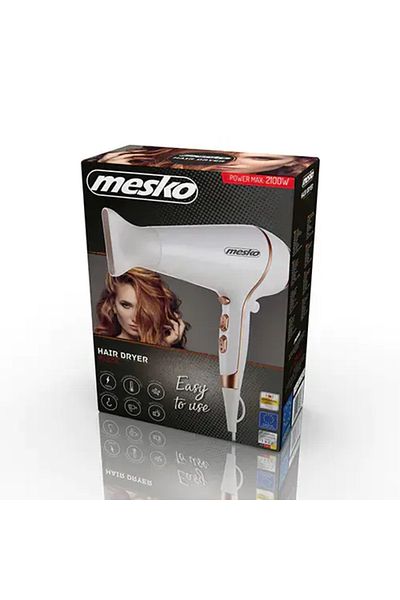 MESKO Uscator de par Mesko MS 2250, 2100 W,2 setari ale vitezei aerului,3 setari de reglare a temperaturii