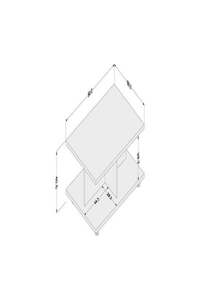 POLITORNO White center coffee table for living rooms and homes, 92*80*40