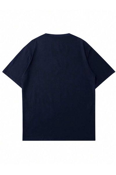 trendgar Hi printed μπλουζάκι μεγάλου μεγέθους unisex μπλε ναυτικό