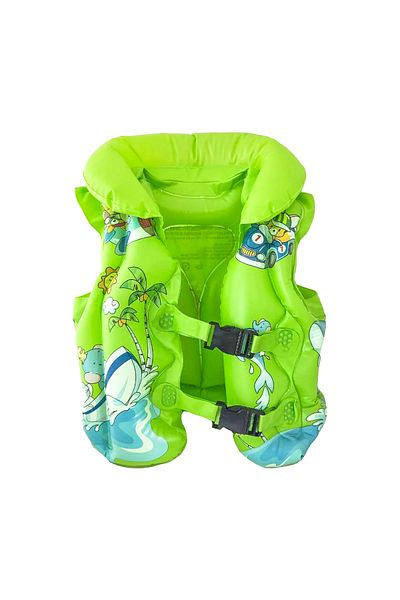 Little Trends Kids Inflatable Swim Vest Cartoon Print Safety Float Jacket