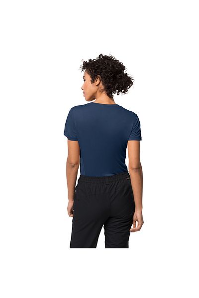 Jack Wolfskin Tricou albastru pentru femei Tech T