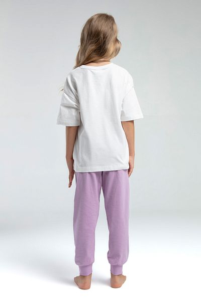 U.S. Polo Assn. Set de pijamale din țesătură din jerseu pentru fete, 100% bumbac